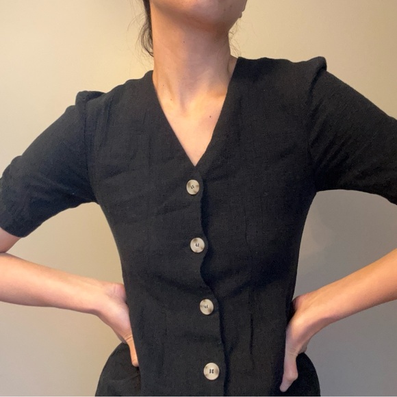 OAK & FORT 100% Cotton button dress - Picture 5 of 8